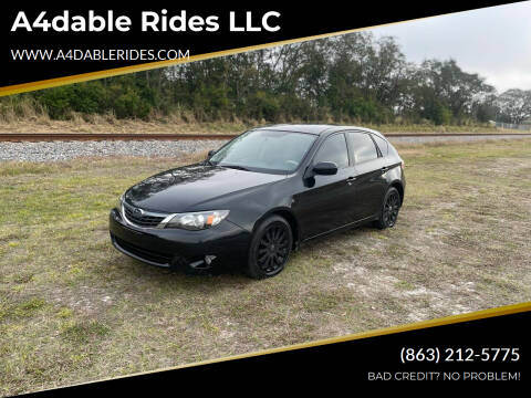2008 Subaru Impreza for sale at A4dable Rides LLC in Haines City FL