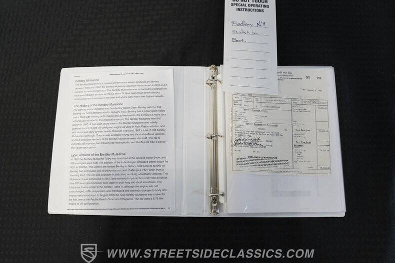 1982 Bentley Mulsanne