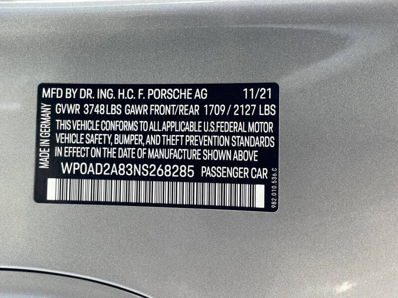 2022 Porsche 718 Cayman GTS 4.0