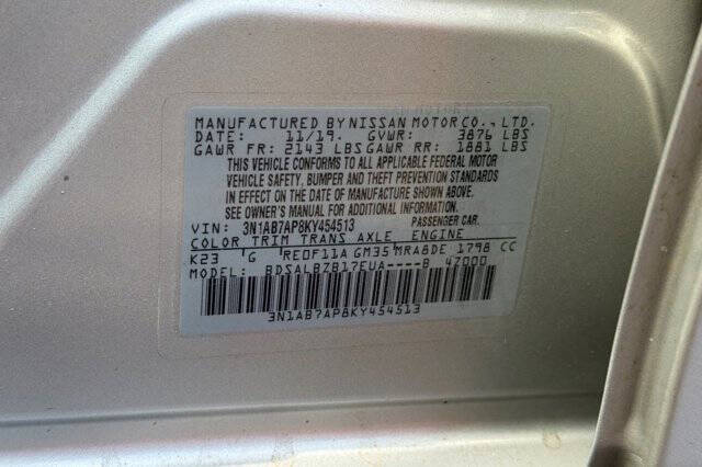 2019 Nissan Sentra S