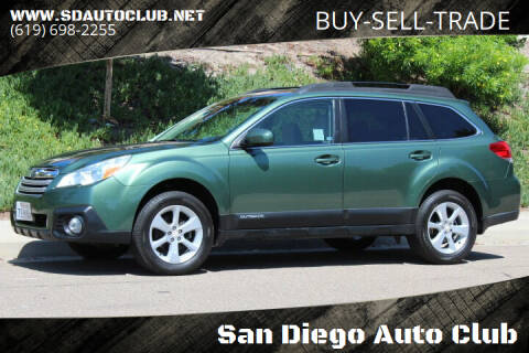 2013 Subaru Outback for sale at San Diego Auto Club in Spring Valley CA