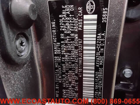 2018 Toyota Camry LE