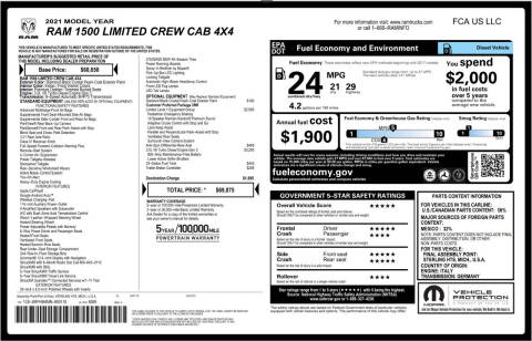 2021 RAM 1500 Limited