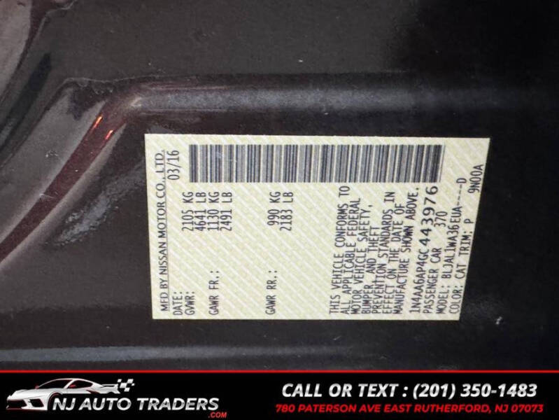 2016 Nissan Maxima 3.5 SL