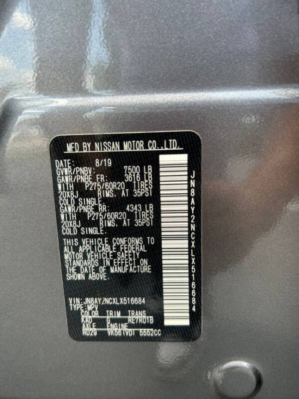 2019 Nissan Armada Platinum