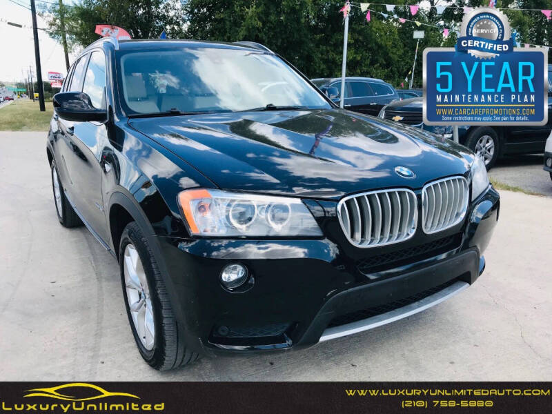 2014 BMW X3 for sale at LUXURY UNLIMITED AUTO SALES in San Antonio TX