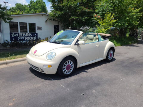 2005 Volkswagen New Beetle Convertible for sale at TR MOTORS in Gastonia NC