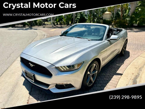 2015 Ford Mustang for sale at Crystal Motor Cars - Rentals in Fort Myers FL