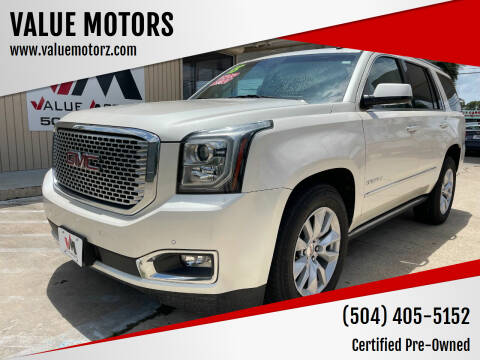 2015 GMC Yukon for sale at VALUE MOTORS in Kenner LA