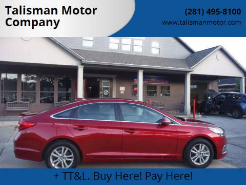 2016 Hyundai Sonata for sale at Talisman Motor Company in Houston TX
