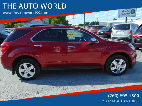 2015 Chevrolet Equinox for sale at THE AUTO WORLD in Churubusco IN