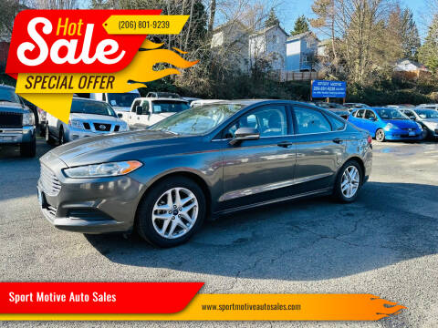 2016 Ford Fusion for sale at Sport Motive Auto Sales in Seattle WA