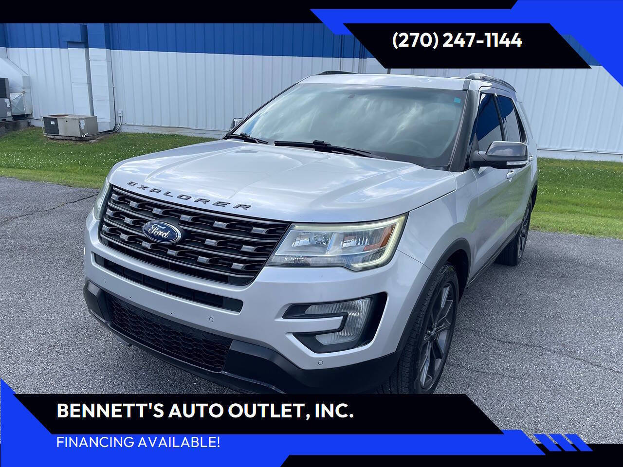 Silver 2017 Ford Explorer XLT XLT 4dr SUV 1