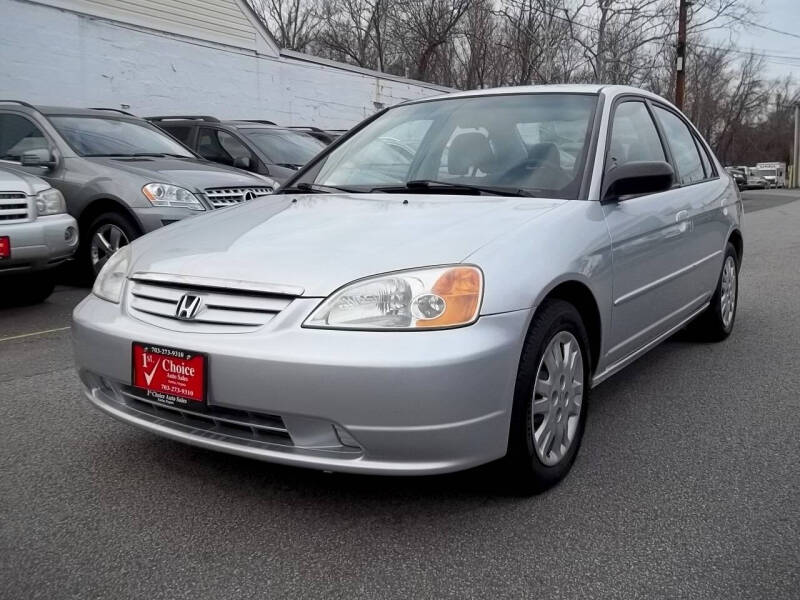 2003 Honda Civic for sale at 1st Choice Auto Sales in Fairfax VA