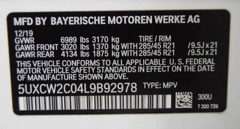 2020 BMW X7 xDrive40i