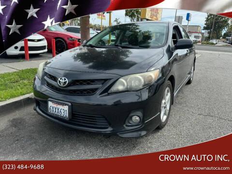 2013 Toyota Corolla for sale at CROWN AUTO INC, in South Gate CA