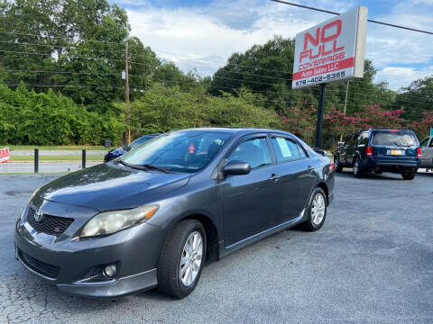 2010 Toyota Corolla for sale at NO FULL COVERAGE AUTO SALES LLC in Austell GA