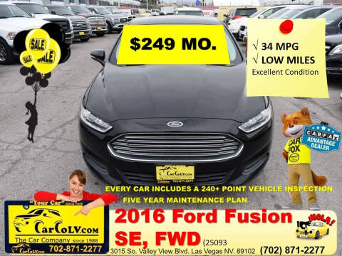 2016 Ford Fusion for sale at The Car Company - 249 monthly payments in Las Vegas NV