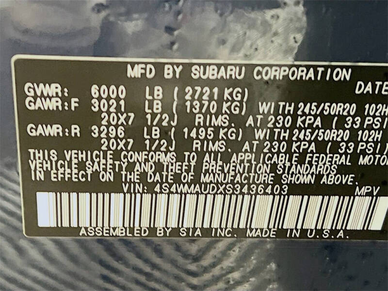 2025 Subaru Ascent Touring