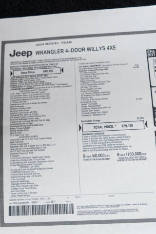 2024 Jeep Wrangler Willys 4xe