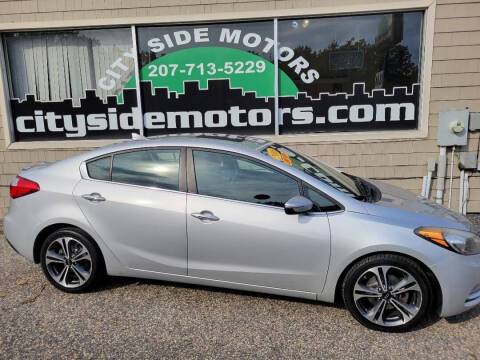 2016 Kia Forte for sale at CITY SIDE MOTORS in Auburn ME