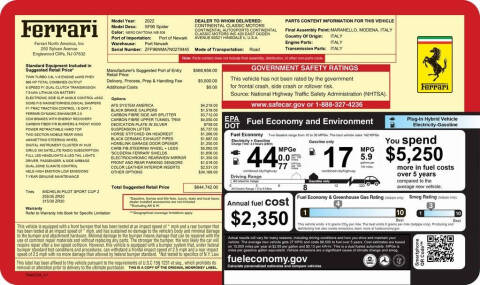 2022 Ferrari SF90 Spider