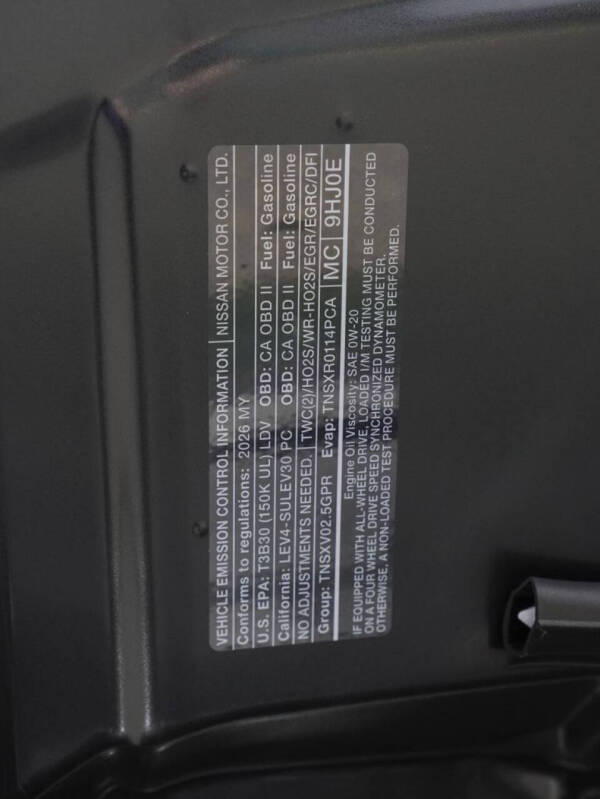 2026 Nissan Altima 2.5 SR