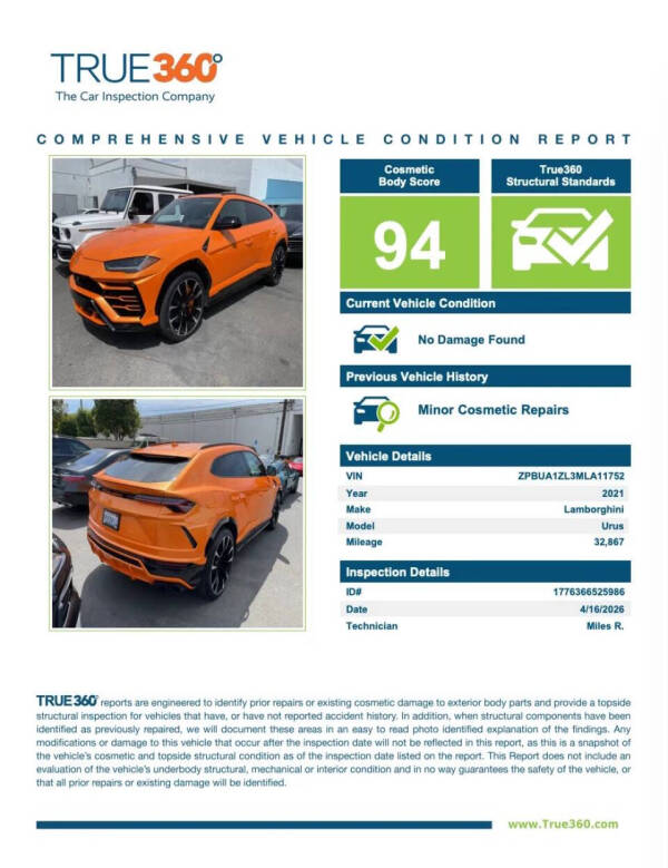 2021 Lamborghini Urus