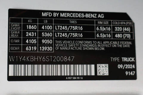 2025 Mercedes-Benz Sprinter 2500