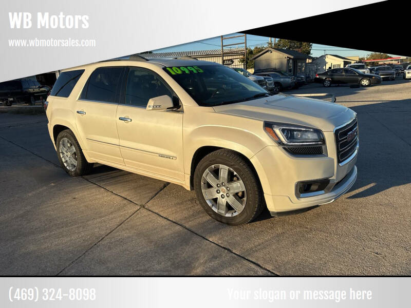 2014 GMC Acadia for sale at WB Motors in Lewisville TX