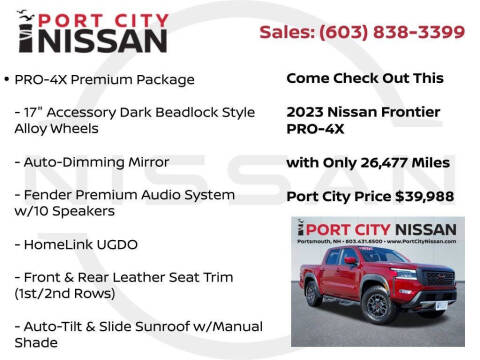 2023 Nissan Frontier PRO-4X