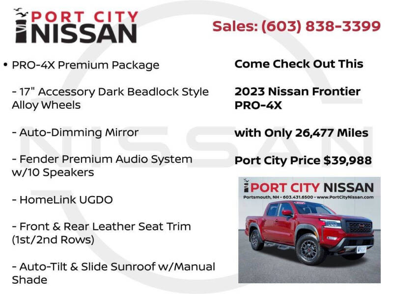 2023 Nissan Frontier PRO-4X