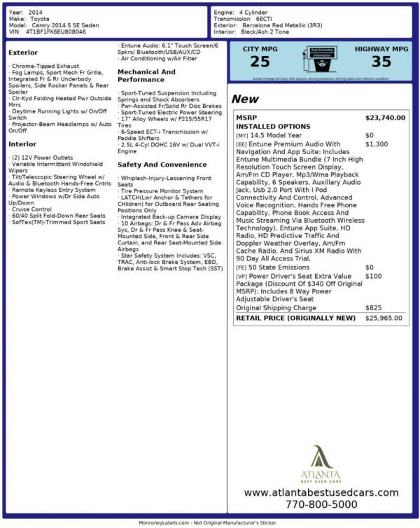 2014 Toyota Camry SE