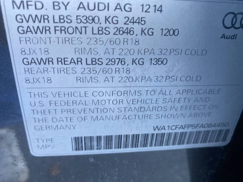 2015 Audi Q5 2.0T quattro Premium