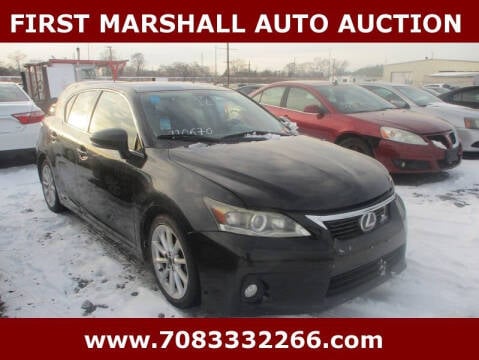 2011 Lexus CT 200h for sale at First Marshall Auto Auction in Harvey IL