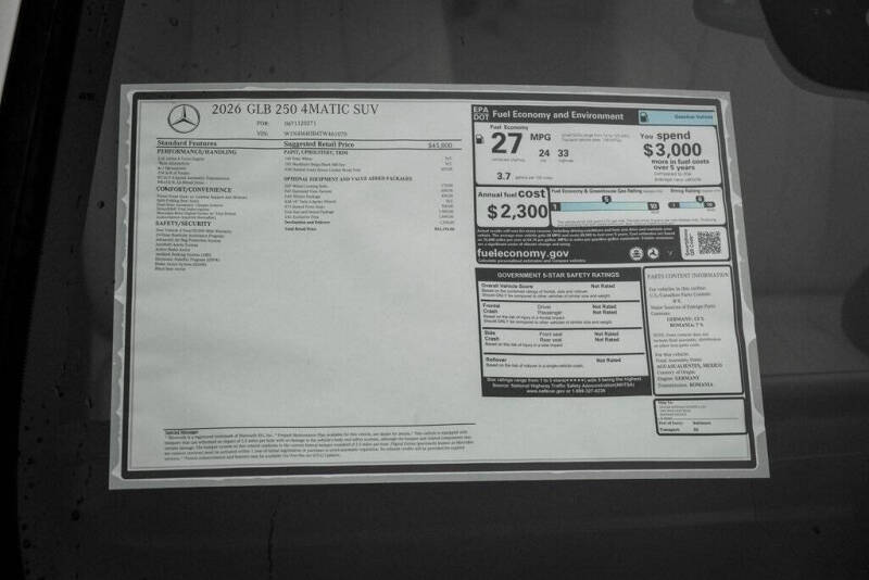 2026 Mercedes-Benz GLB GLB 250 4MATIC