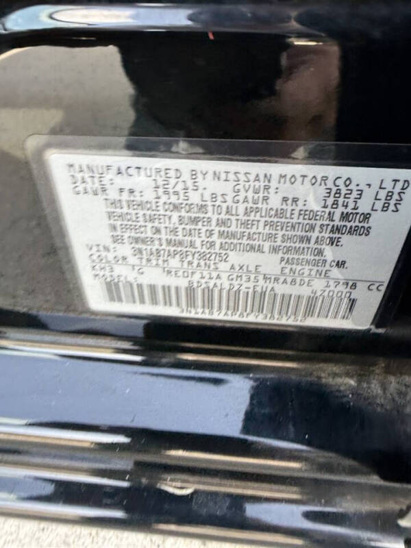 2015 Nissan Sentra SV