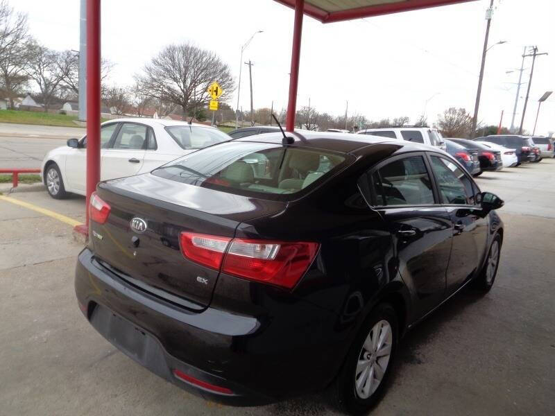 Black 2013 Kia Rio EX EX 4dr Sedan 2