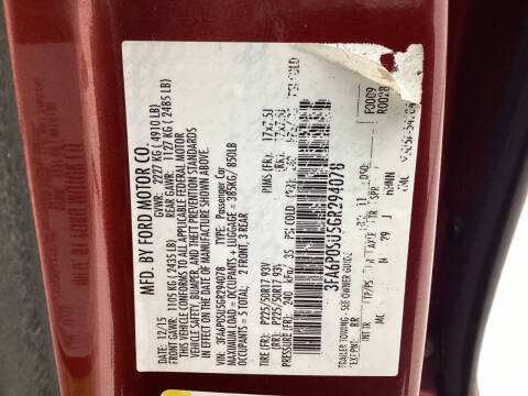 2016 Ford Fusion Energi Titanium