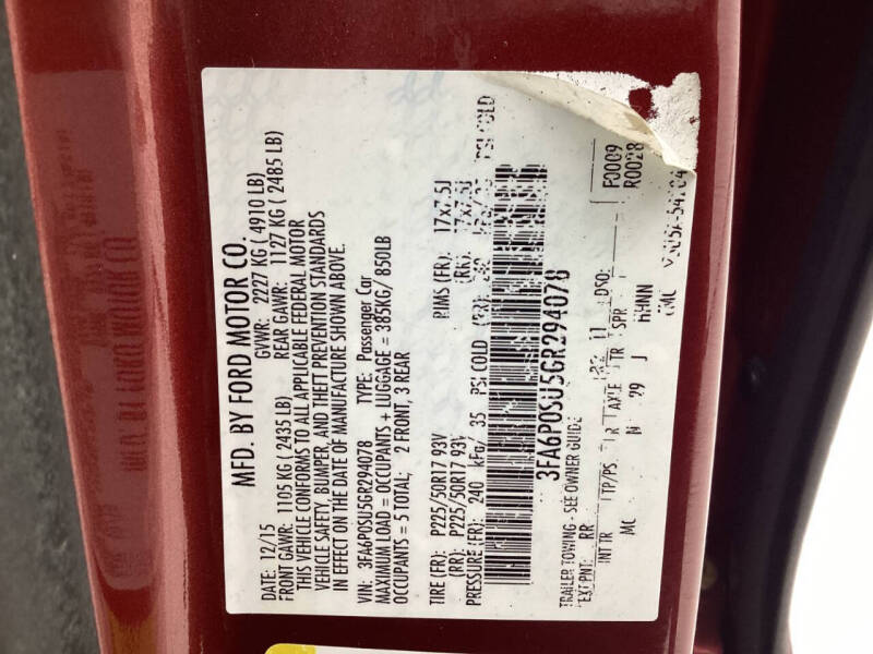 2016 Ford Fusion Energi Titanium