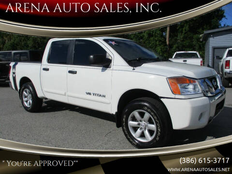 2012 Nissan Titan for sale at ARENA AUTO SALES,  INC. in Holly Hill FL