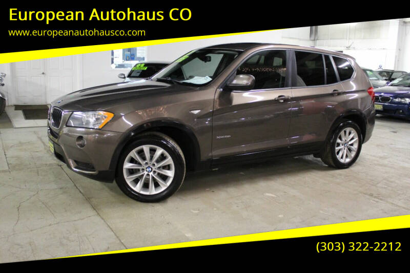 2013 BMW X3 for sale at European Autohaus CO in Denver CO