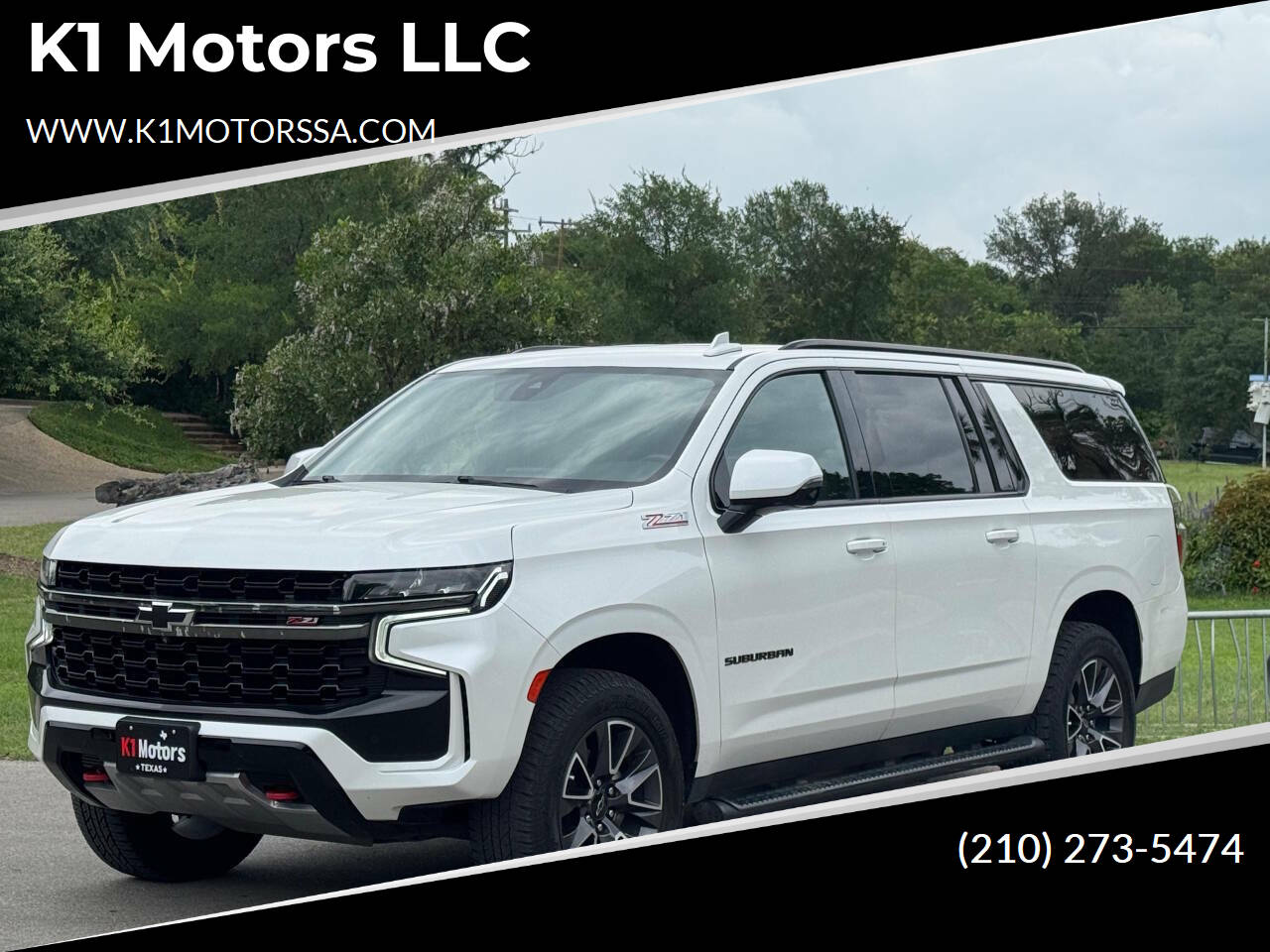 White 2022 Chevrolet Suburban Z71 4x4 Z71 4dr SUV 1