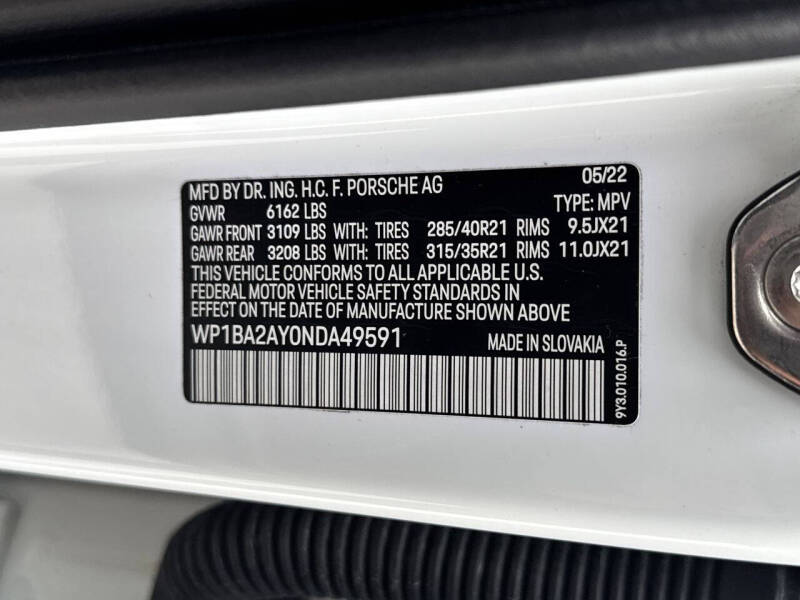 2022 Porsche Cayenne Coupe Platinum Edition