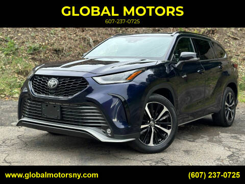 2021 Toyota Highlander for sale at GLOBAL MOTORS in Binghamton NY