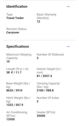 2022 Coachmen RV Catalina 342 BHTS