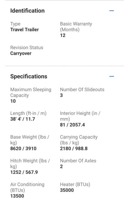 2022 Coachmen RV Catalina 342 BHTS