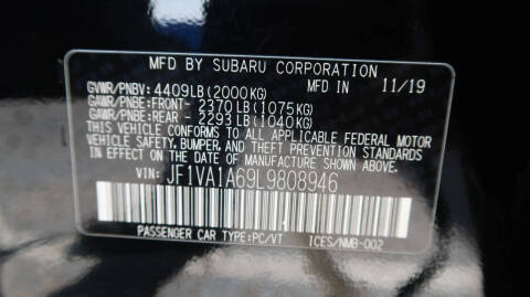 2020 Subaru WRX
