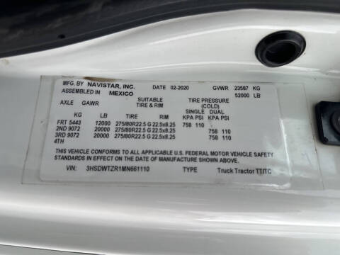 2021 International RH613