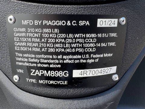 2024 Piaggio Liberty 150